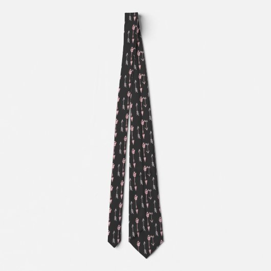 Wanderlust Travel Pattern Neck Tie Krawatte (Rückseite)