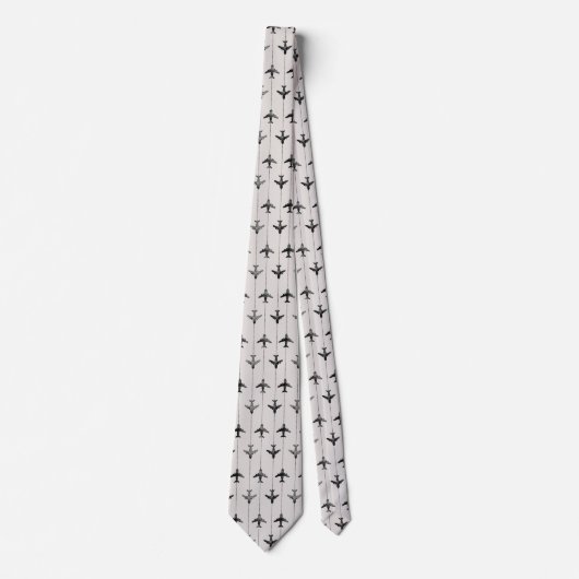 Wanderlust Travel Pattern Neck Tie Krawatte (Vorderseite)