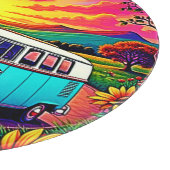 Wanderlust Van Sunset Art Schneidebrett (Ecke)