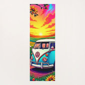 Wanderlust Van Sunset Art Yogamatte (Rückseite)