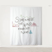 wanderlust wandteppich (Vorderseite)