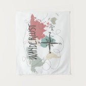 Wanderlust Wandteppich (Vorderseite)