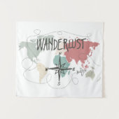 Wanderlust Wandteppich (Vorderseite (Horizontal))