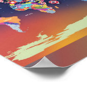 Wanderlust wartet poster (Ecke)