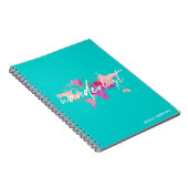 Wanderlust Watercolor World Map Travel Journal Notizblock (Rechte Seite)