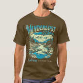 Wanderlust Waters Men's Basic T - Shirt (Vorderseite)