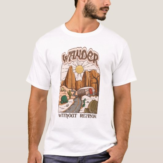 Wanderlust Western Ästhetik T-Shirt (Vorderseite)