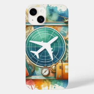 Wanderlust Window - Vollfarbiges Reisebegleitungs- Case-Mate iPhone 14 Hülle