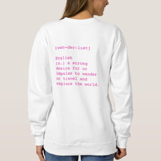 Wanderlust Women's Crewneck Sweatshirt (Rückseite)