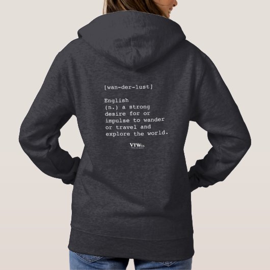 Wanderlust Women's Hoodie (Rückseite)