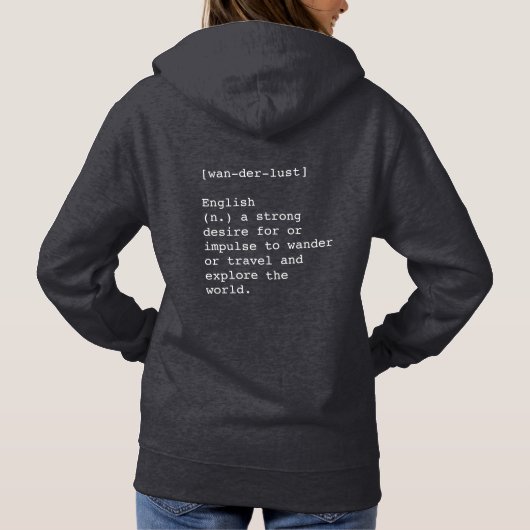 Wanderlust Women's Hoodie (Rückseite)