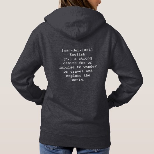 Wanderlust Women's Sweatshirt (Rückseite)