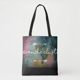 Wanderlust World Map Toop Bag Tasche