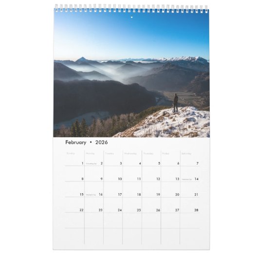Wanderlustenlandschaft Foto Kalender (Feb 2026)