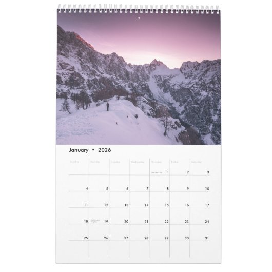 Wanderlustenlandschaft Foto Kalender (Jan 2026)