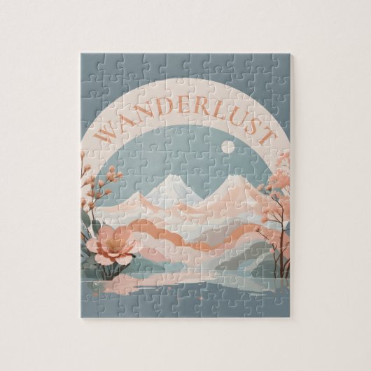 Wanderlustenlandschaft Puzzle (Vertikal)