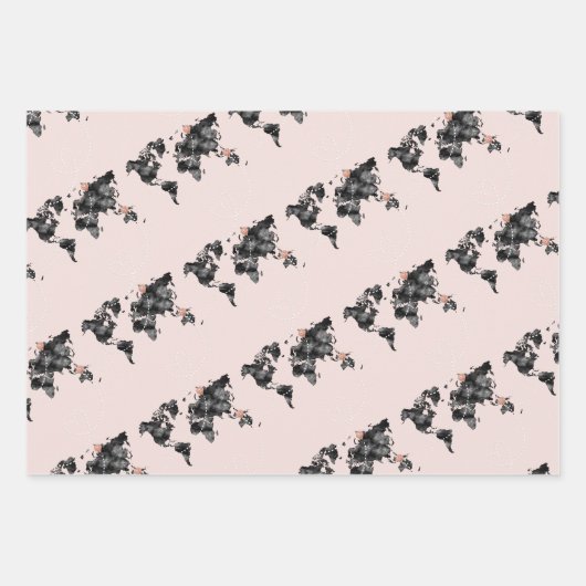 Wanderlustenmuster Geschenkpapier Set (Vorderseite 3)