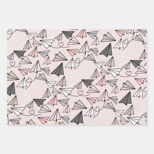 Wanderlustenmuster Geschenkpapier Set (Vorderseite 2)