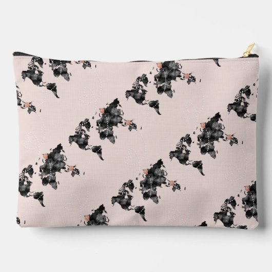 Wanderlustenmuster Zubehörtasche (Rückseite)