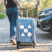 Wanderlustreise zitiert Wasserflaschen Gepäck Aufkleber (Koffer Insitu)