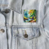 Wandermädchen Button (Beispiel)