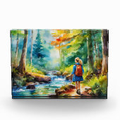 Wandermädchen Fotoblock (Vorderseite)