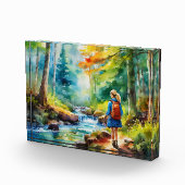 Wandermädchen Fotoblock (Rechts)