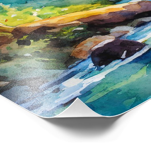 Wandermädchen Fotodruck (Ecke)