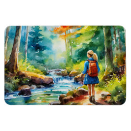 Wandermädchen Magnet