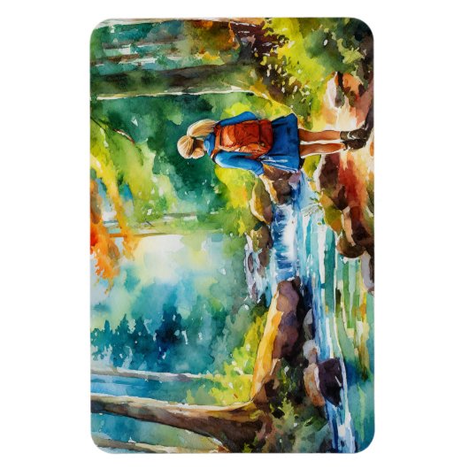 Wandermädchen Magnet (Vertikal)