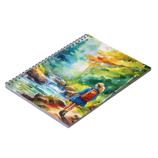 Wandermädchen Notizblock (Linke Seite)