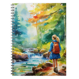 Wandermädchen Notizblock