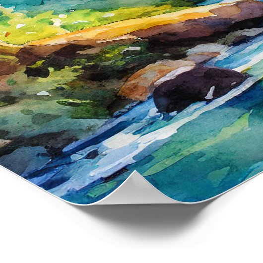 Wandermädchen Poster (Ecke)