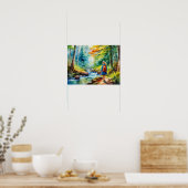 Wandermädchen Poster (Küche)