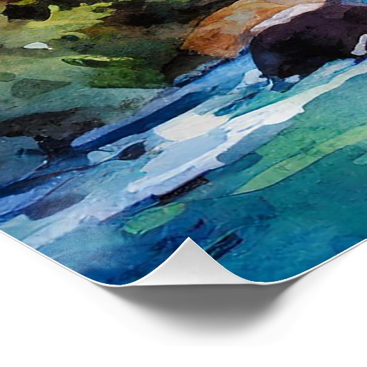 Wandermädchen Poster (Ecke)