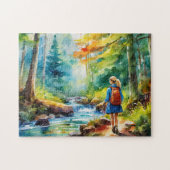 Wandermädchen Puzzle (Horizontal)