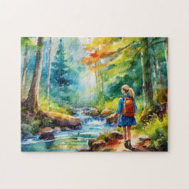 Wandermädchen Puzzle