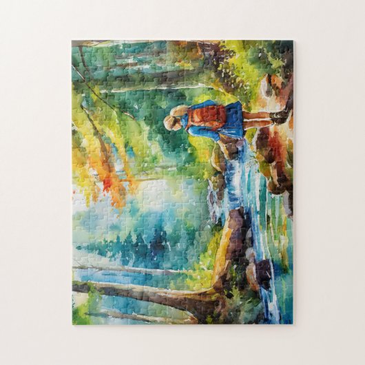 Wandermädchen Puzzle (Vertikal)