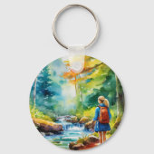 Wandermädchen Schlüsselanhänger (Vorderseite)