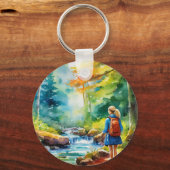 Wandermädchen Schlüsselanhänger (Vorderseite)