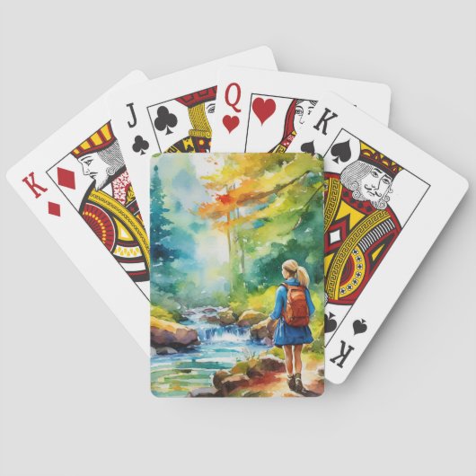 Wandermädchen Spielkarten (Rückseite)