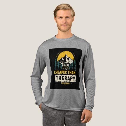 Wandermännchen Abenteuershirt Tri-Blend Shirt (Volle Vorderseite)