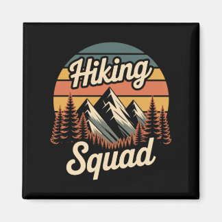 Wandermannschaft Retro Berg Camng Wandertrip Magnet