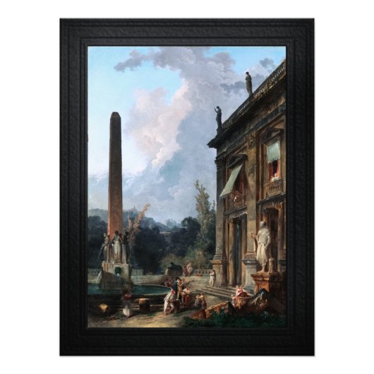 Wanderminstrels von Hubert Robert Fotodruck (Vorne)