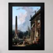 Wanderminstrels von Hubert Robert Poster (Vorne)