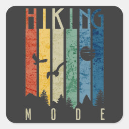 Wandermodus Natur im Freien Camping Locarno Quadratischer Aufkleber