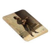 Wandermusiker mit Gitarre (von Induno) Magnet (Rechte Seite)