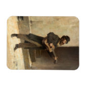 Wandermusiker mit Gitarre (von Induno) Magnet (Horizontal)