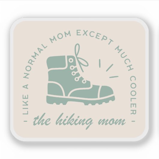 Wandermutterwanderweg zitiert ästhetische aufkleber (Vorderseite)