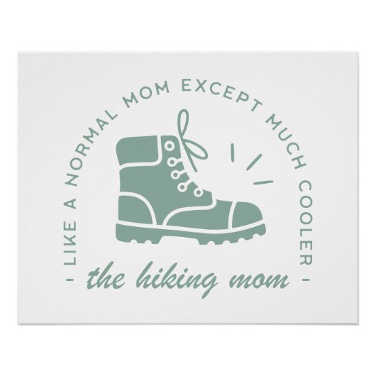 Wandermutterwanderweg zitiert ästhetische poster (Vorderseite)